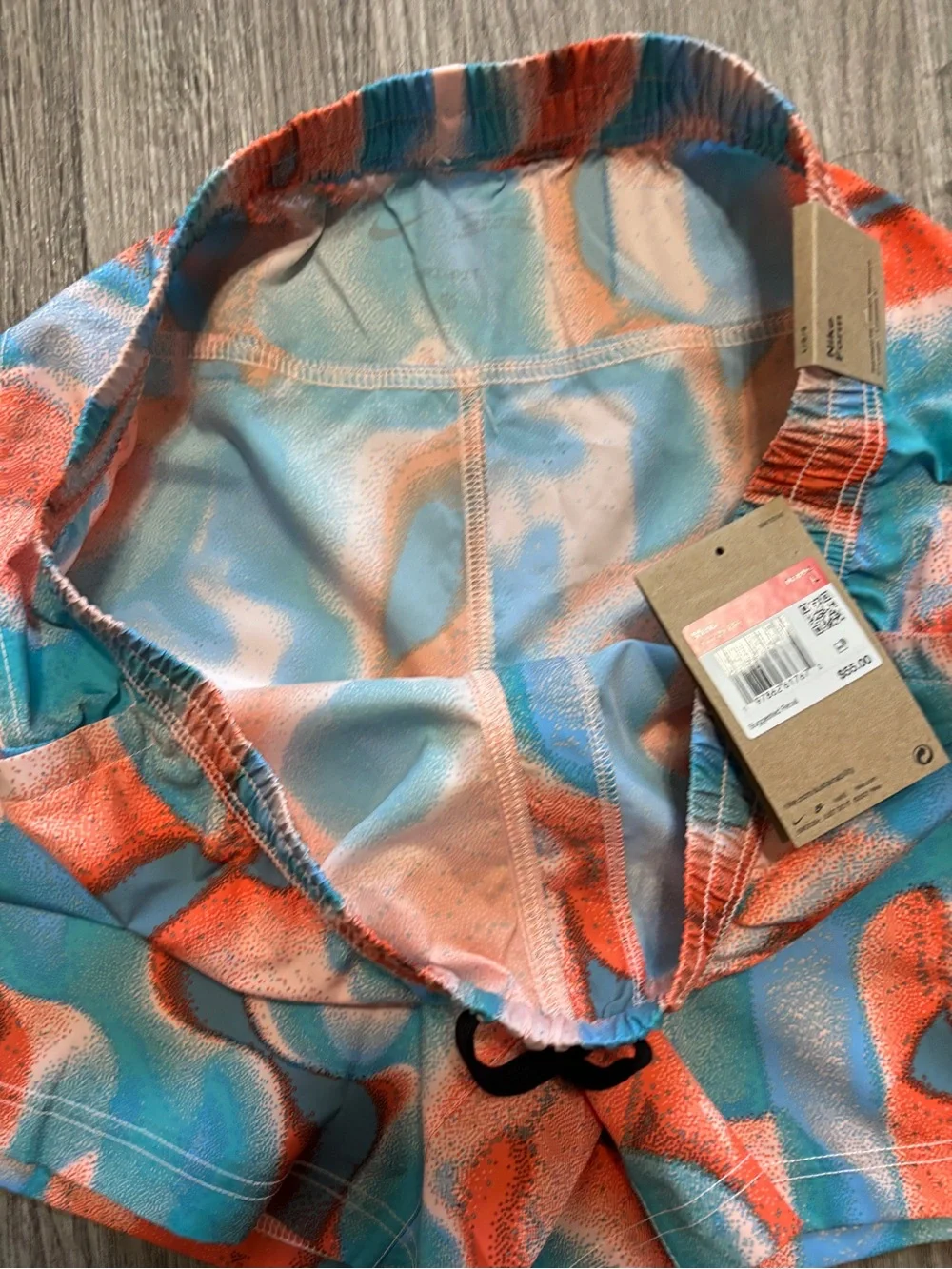 Nike Shorts Multifuncional Printed Men’s Size L Blue Orange lightweight - Picture 7 of 11